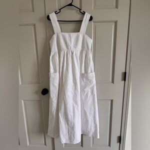 NWT Madewell white embroidered dress 6